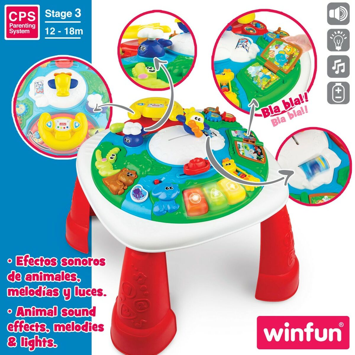 Toimintakeskus Winfun 2 osaa 47 x 41 x 47 cm